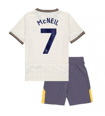 Everton Dwight McNeil #7 Tercera Equipación Niños 2024-25 Manga Corta (+ Pantalones cortos)